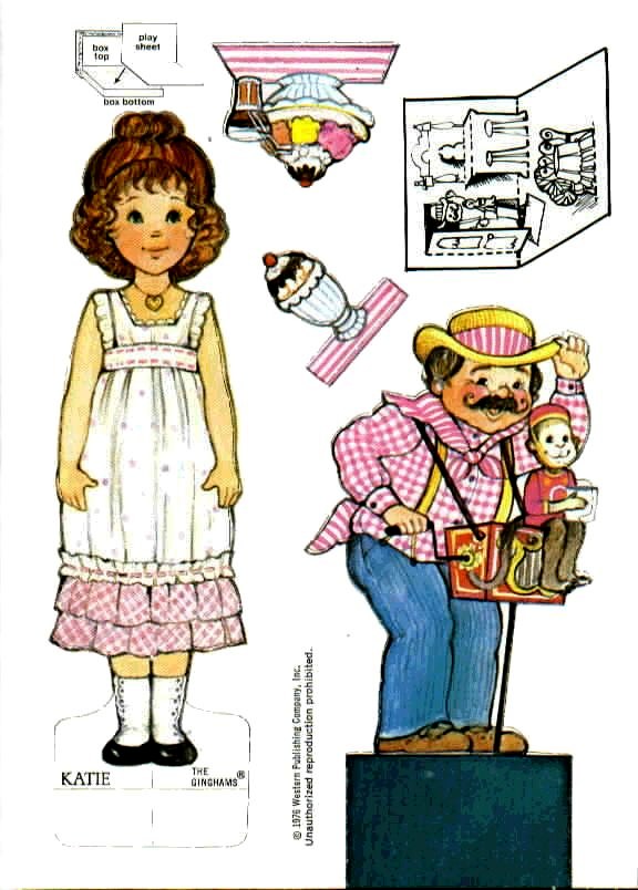 Poupées Papiers / Paper Dolls - Col. The ginghams